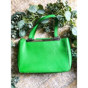 Michael Kors Green Handbag with Shoulder Strap